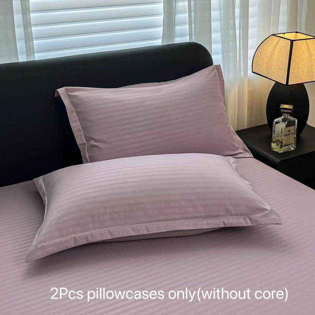 100% Polyester Embossed Pillowcase Decorative Cushion Cover Envelope Style Gray Solid Color Home  Pillow Case 48X74cm,2pcs Pack