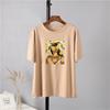 Hirsionsan Vintage Printing Cotton T Shirts Women New Soft Harajuku Loose Female Tees England Style Summer Casual Tops Gotic Graphic T Shirt