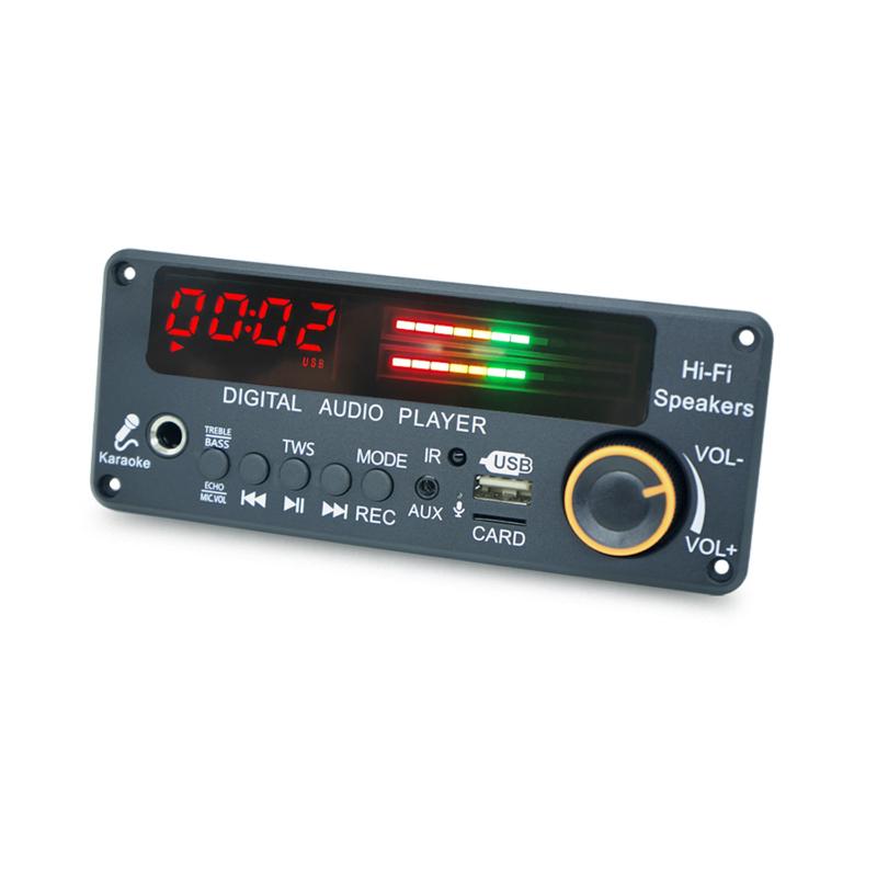 200W Amplifier Bluetooth 5.3 Mp3 Decoder Board Hands-Free Car Wireless Mp3 Player Mic Usb Tf Fm Radio Tws Music Player