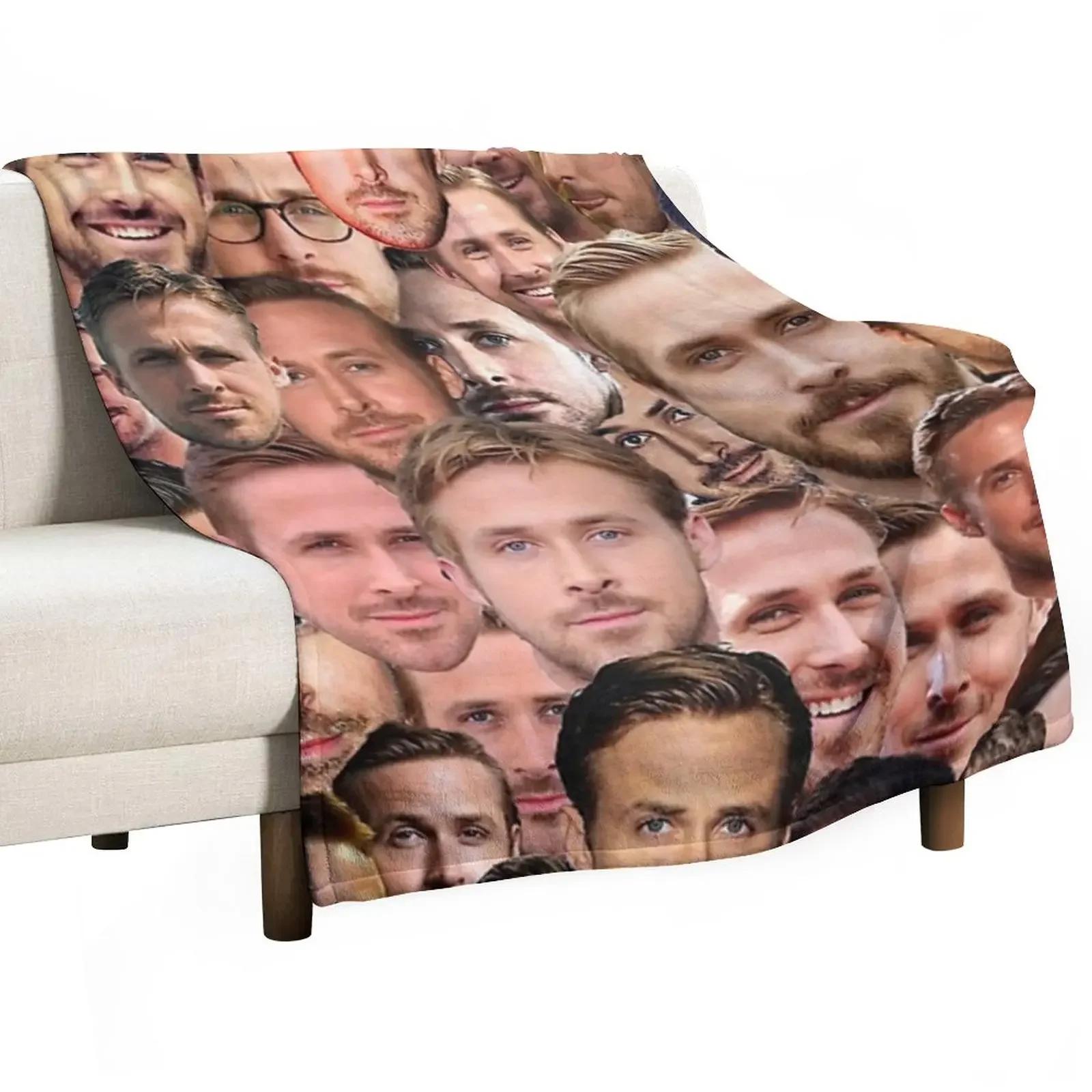 RYAN GOSLING Throw Blanket Camping Blanket cosplay anime Dorm Room Essentials Soft Blanket 75X95CM