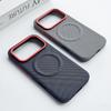 Luxury Business Woven Magnetic Leather Case for Honor 600 Pro Honor 600 Shockproof Bumper Protection Wireless Charger Protection Cover