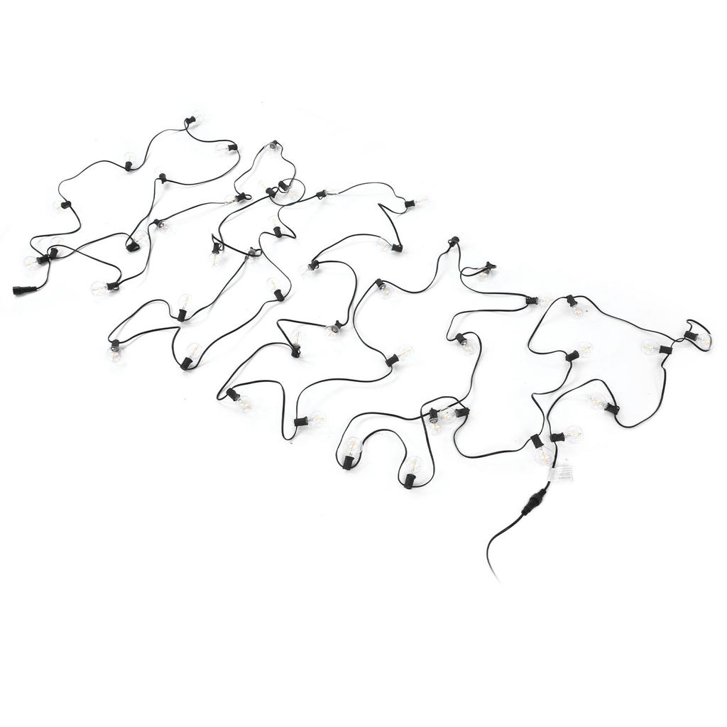 G40 50LED Ball Light String IP45 Waterproof Outdoor Garden Courtyard Lawn Balcony Decoration Warm