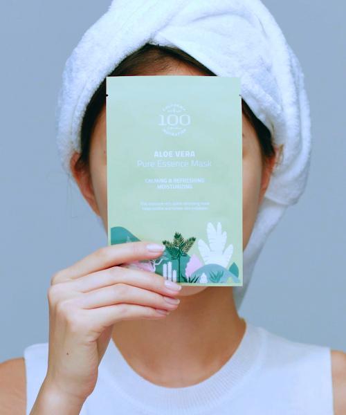 Doctor Orga 100 Aloe Vera Pure Essence Mask Pack (5 Sheets)