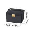 1 boîte à trois couches de grande capacité pour collier de perles, Bracelet, bague, boîte de rangement pour montre, boîte de rangement pour bijoux et boucles d'oreilles