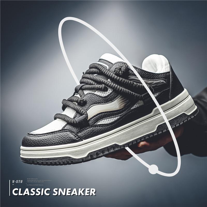 Herrenschuhe 2024 neuer Frühlingstrend sportlich lässig vielseitige Board-Schuhe Jugend Mesh atmungsaktiv rutschfest Brotschuhe