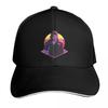 Retro Wave 80s Anime Man Anime Sticker Baseball Cap Casual Daily Wear Quick Dry Performance Cotton Twill Breathable