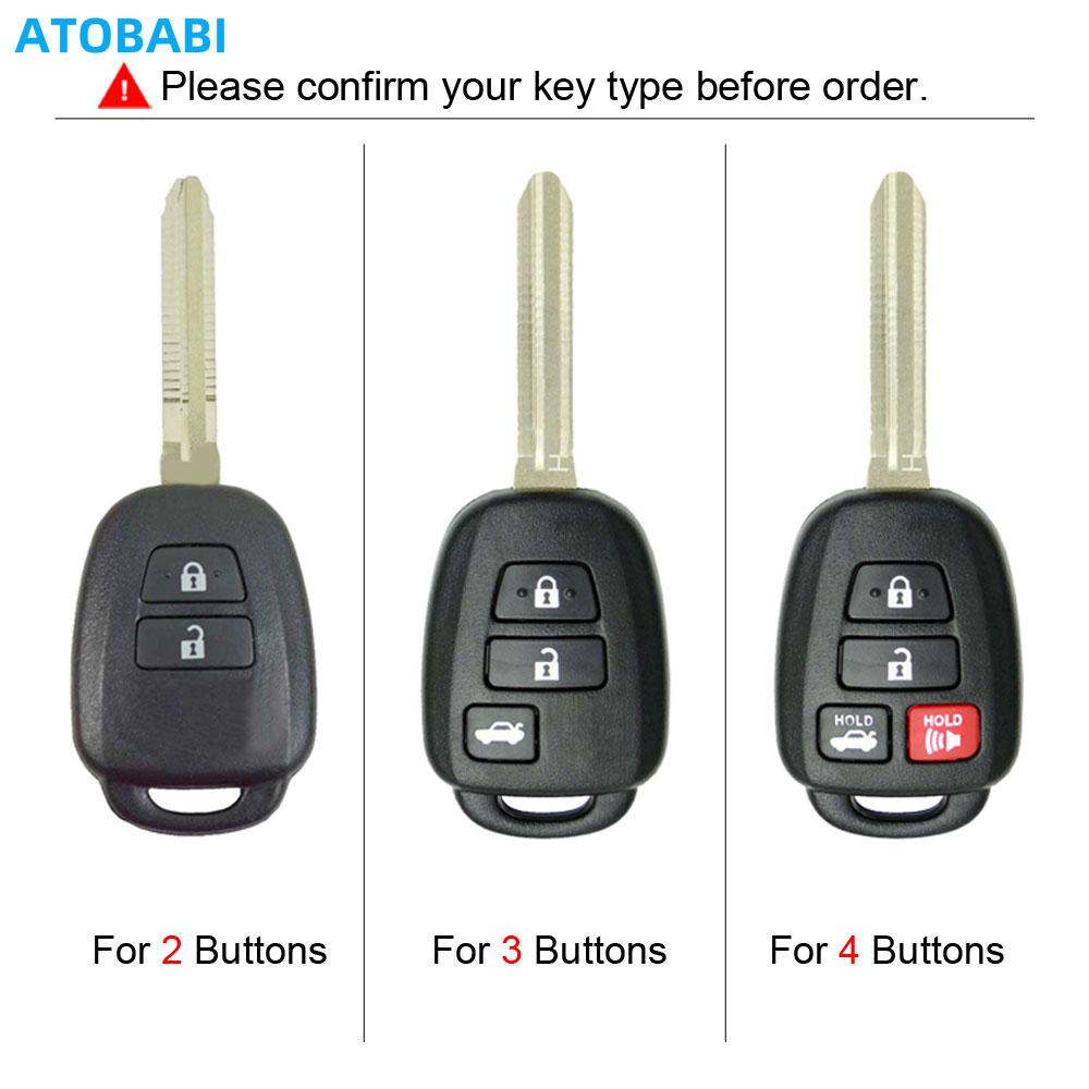 Leather Car Key Cover Bag For Toyota Corolla Camry Highlander Prius Rav4 Sequoia Tacoma Tundra Remote Fobs Shell Protector Cases