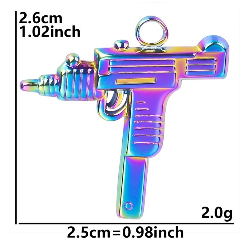 5pc Fashion Love Evil Eyes Colorful Stainless Steel Pendant Handmade Pendants Necklace Materials DIY Sword Accessories Findings
