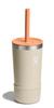 Stainless Steel Kids Tumbler with Straw Lid, 12oz (354ml) Coconut Design, Insulated Water Bottle (Official Japanese Product)