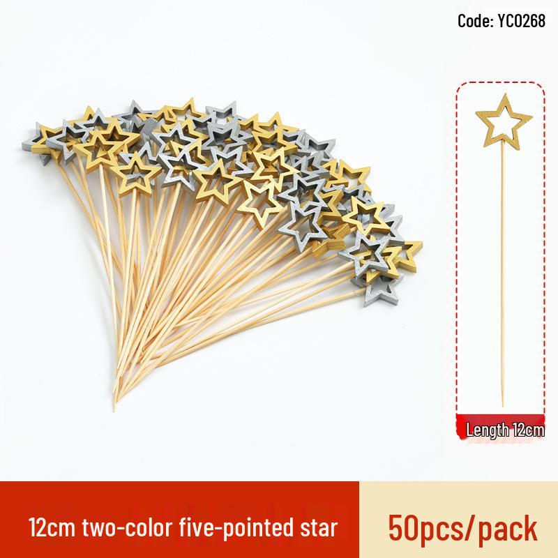 Creative Bamboo Fruit & Flower Picks for Parties, Cocktails, Burgers, & Easter Decorations