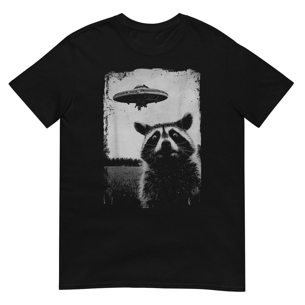Raccoon Ufo Funny Graphic Shirt
