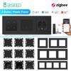 BSEED Zigbee Mechanical Light/Shutter/Dimmer Tuya Smart Switches EU/FR Power Socket Modules Matte Plastic Frames DIY Parts Only