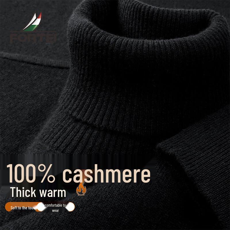 Men's 100% Pure Cashmere Turtleneck Sweater