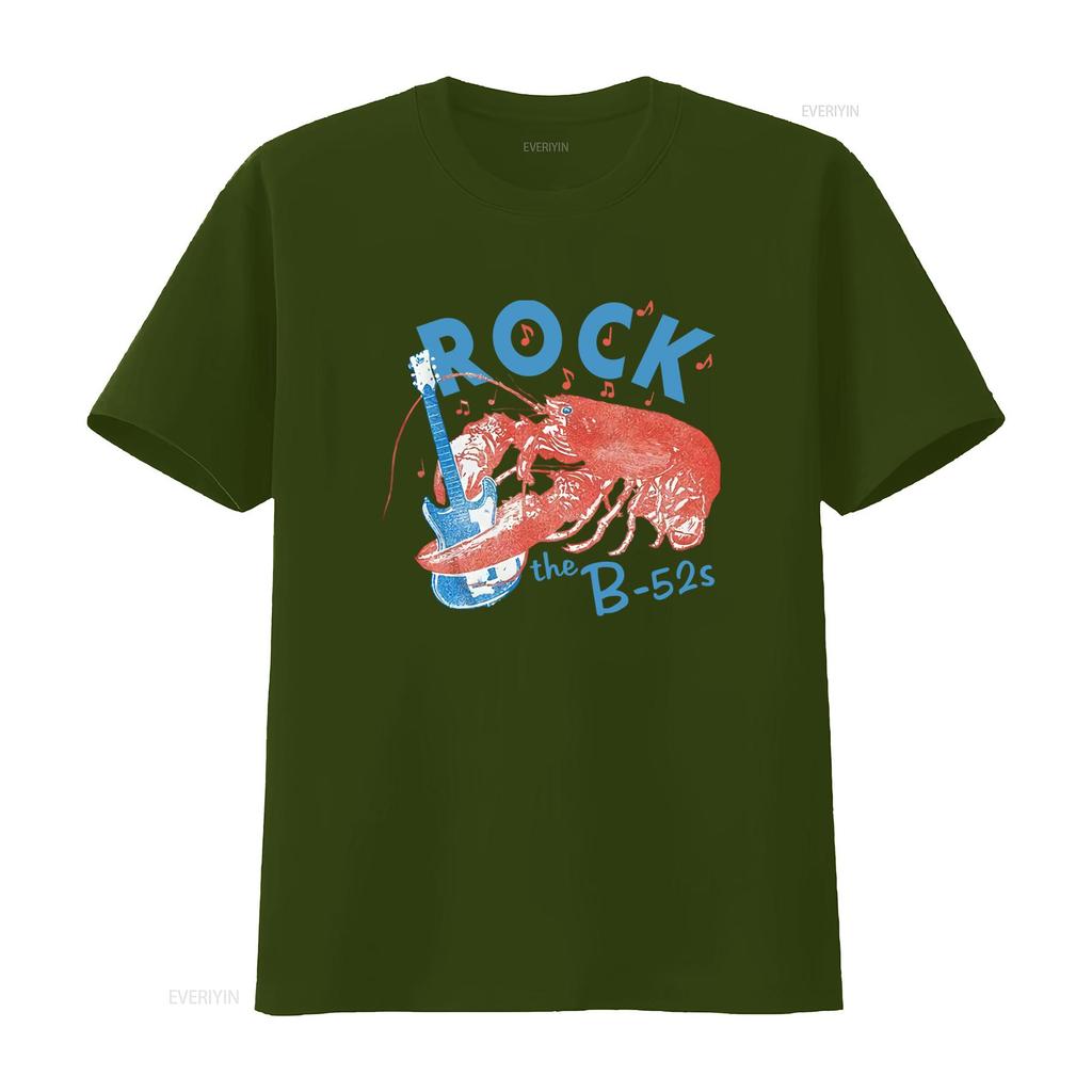 The B52s Rock Lobster Kastenform Oversize T-Shirt Für Musikliebhaber Vintage Atmungsaktiv Mode Lässig Streetwear