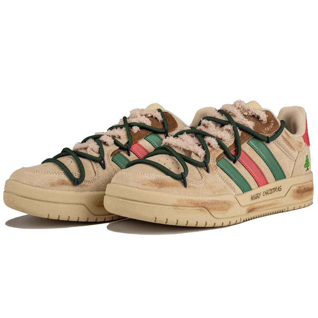 adidas Scarpe da Skateboard Neo Entrap Resistenti all'Abrasione Basse Unisex Marrone Rosso Verde GW9675(TeamF-)