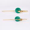 Natural Green Onyx Earrings 925 Sterling Silver Rhodium Plated Handmade Fine Jewelry Gift for Her