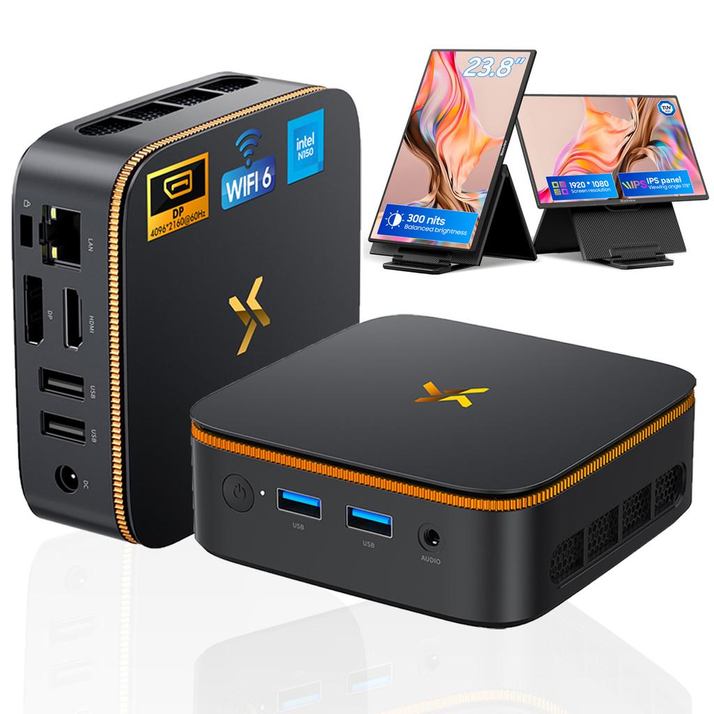 Huidun H50 Mini PC AMD Ryzen 3300U 16GB 512GB SSD Windows 11Pro MINI Computer HDMI