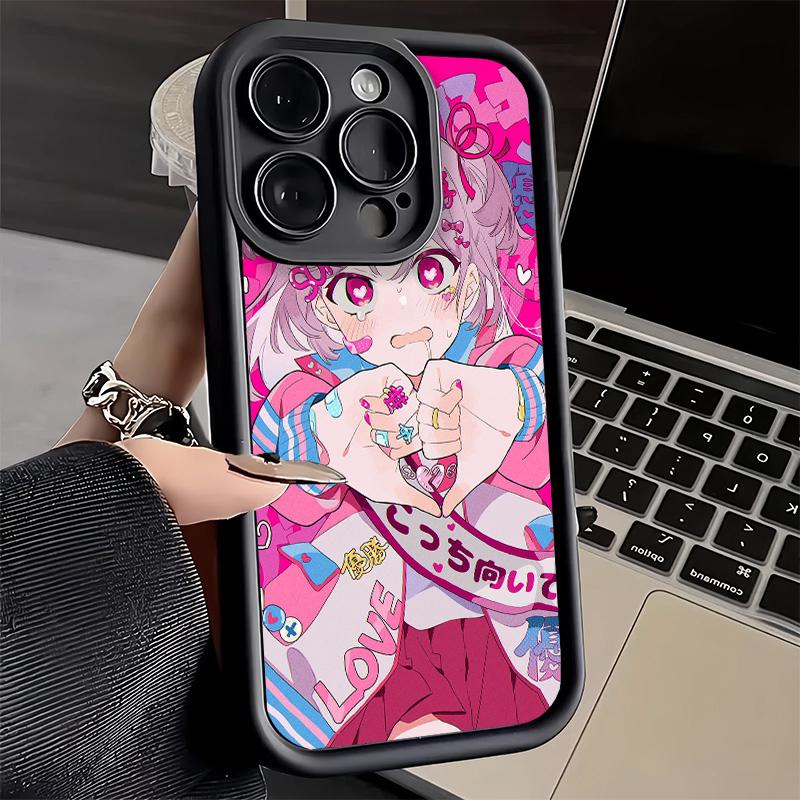 Phone Case for iPhone 17 Air 16E 15 16 Pro Max Anime Kwaii Girl Ins Style Cover 14 Plus 13 12 Mini Soft Shell Silicone Fundas
