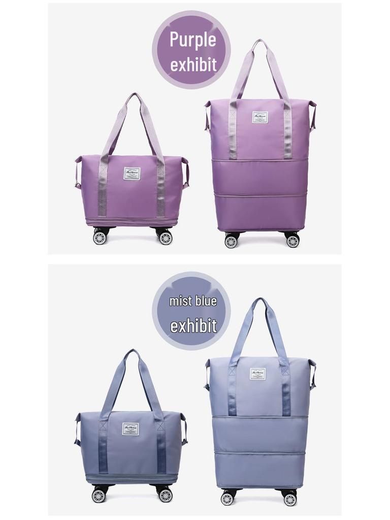 Large-Capacity Wheeled Waterproof Travel Bag for Short Trips