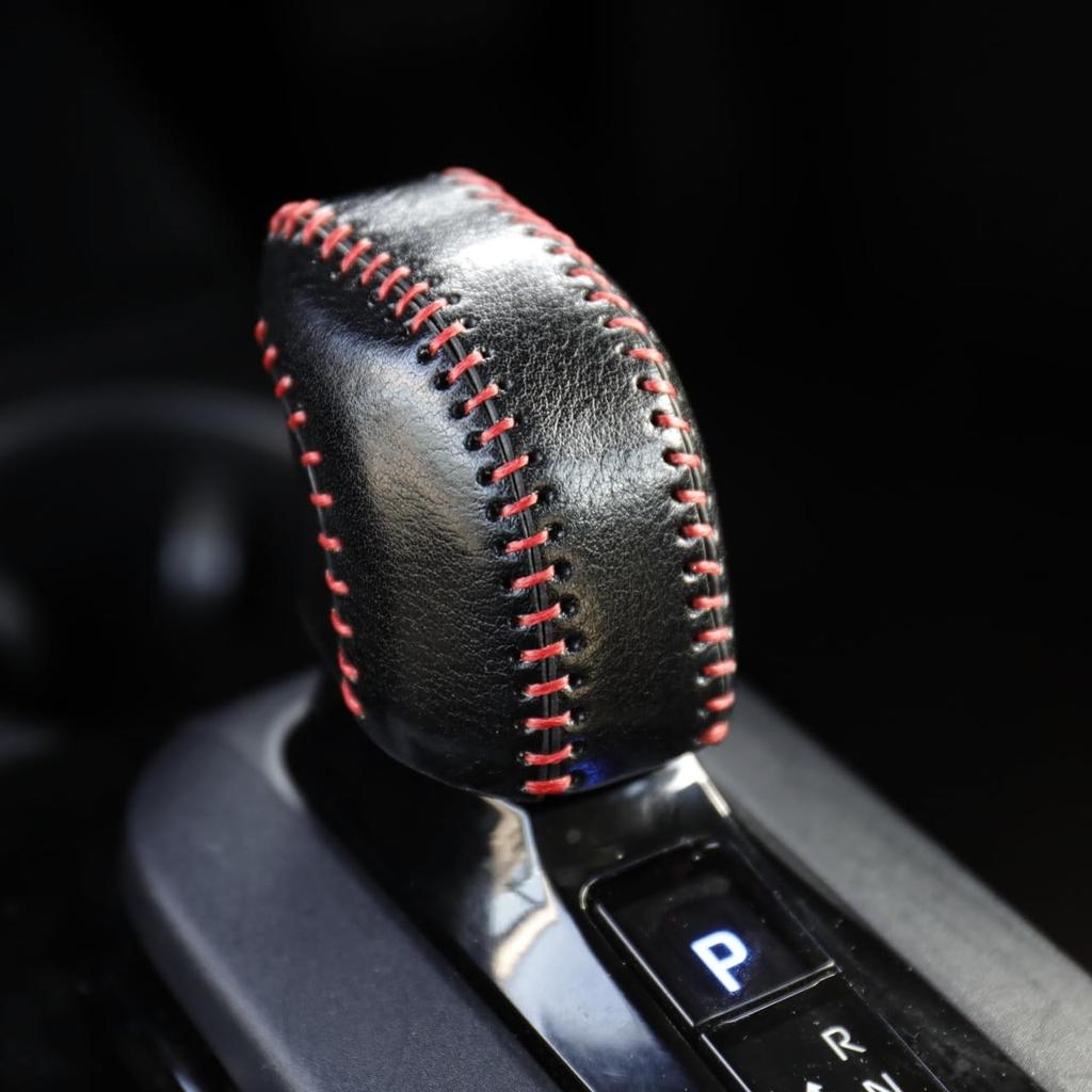 Genuine Leather Shift Knob Cover for Prius 60 Shift Lever Custom Interior No Hand Sewing Required [smasol] Series, Boot, Parts, Dress-Up, (Type-D