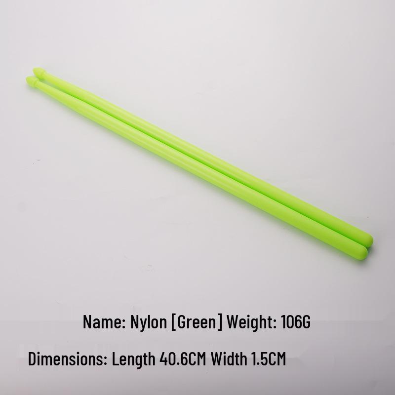 Luminous Colored Maple Wood Drumsticks with Nylon Tips - Beginner Model