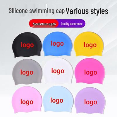 Universelle geruchlose wasserdichte Silikon-Badekappe für Männer, Frauen und Kinder - Hohe Elastizität, ideal zum Schwimmen und Tauchen, individuelles Logo verfügbar.