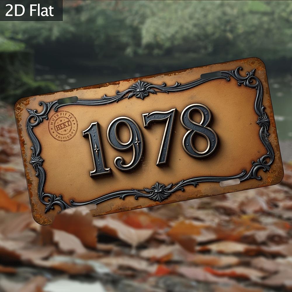 2D Flat,Wall-Mountable Vintage Industrial Metal Sign Plaque Suitable for Farmhouse, Garden, Library - Rustic Aluminum Wall Decor