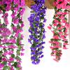 Artificial Flowers Long Vine Violets Home Wedding Outdoor Garden Arch Decorations Christmas Potting Pavilion Accessories
