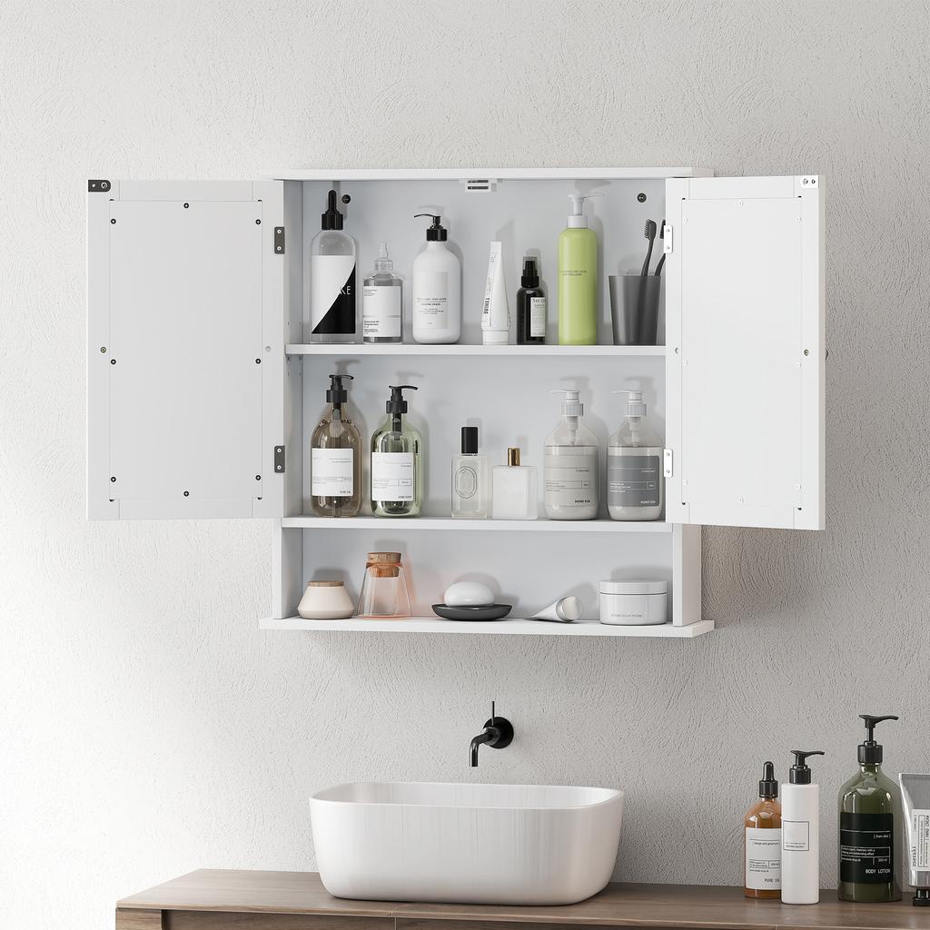 Bathroom Wall Storage Cabinet - White