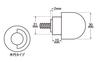 POSH Motorcycle Supplies Handlebar End Big Bar End M6 Honda Car (Weight Type) Honda/Suzuki