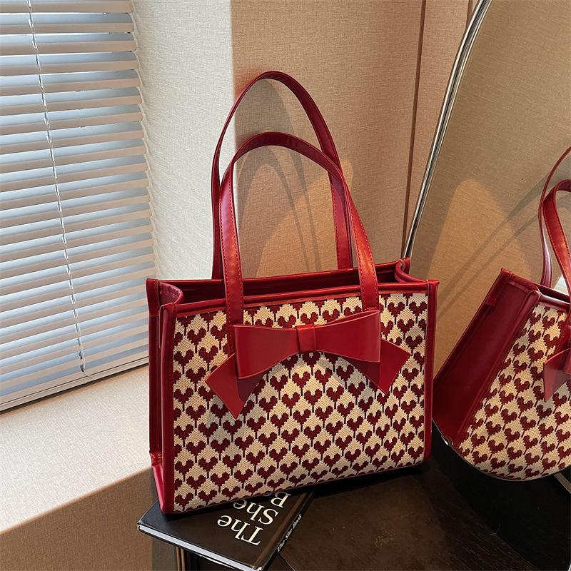 Love Red Bag Women's New Large-capacity Portable Tote Bag