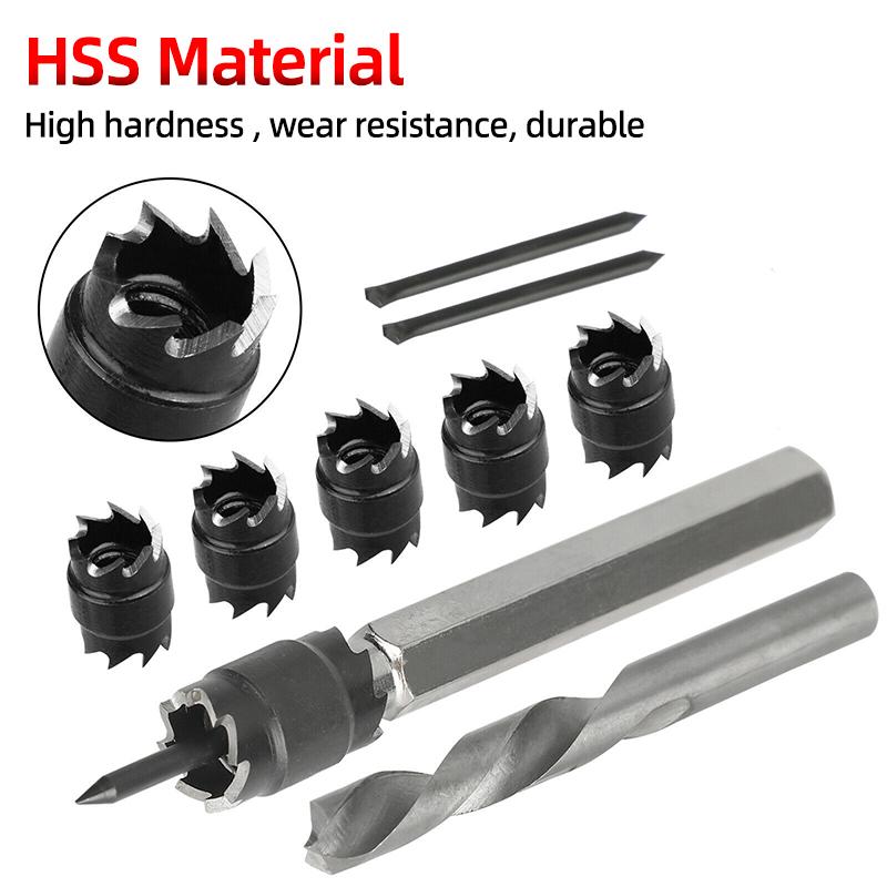 HSS Double Sided Rotary Spot Welding Broca Metal 8 Sided Cutter 9.5mm Bitum Remover Drill Bit Hole Opener Cutter Spot Weld Tools