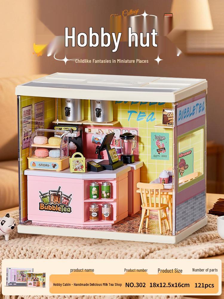 DIY 3D Miniature Scene House Building Kit: Mini Ornament & Birthday Gift for Girls