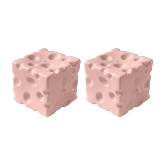 

1/2 шт. Розовый сырный сквиш-игрушка Снятие стресса Желтый сырный кубик Игрушка-антистресс Расслабление Искусственный сырный кубик Сенсорная игрушка B