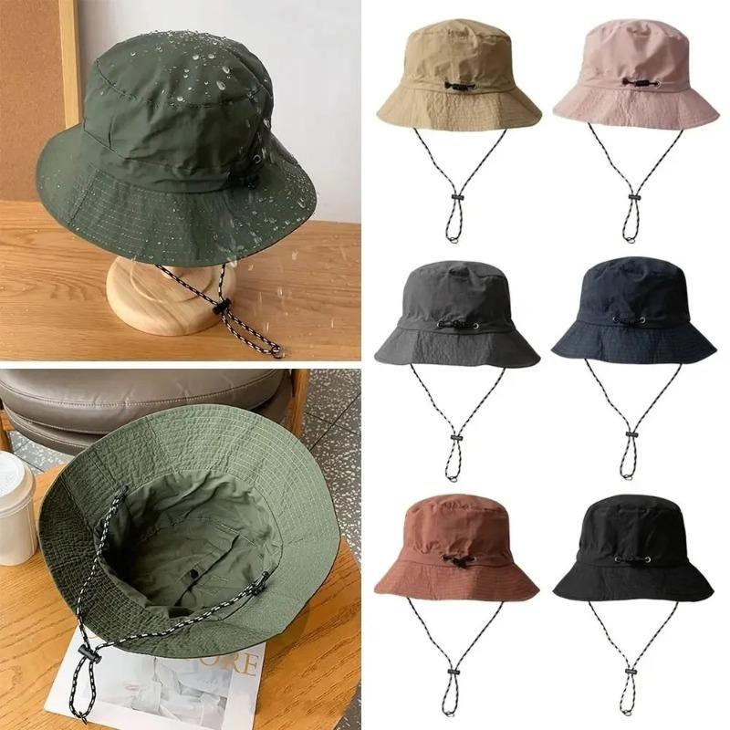 Summer Sun Protection Waterproof Fisherman Hat Bucket Hat Camping Hiking Cap with Storage Bag Anti-UV Sun Hat Mountaineering Cap