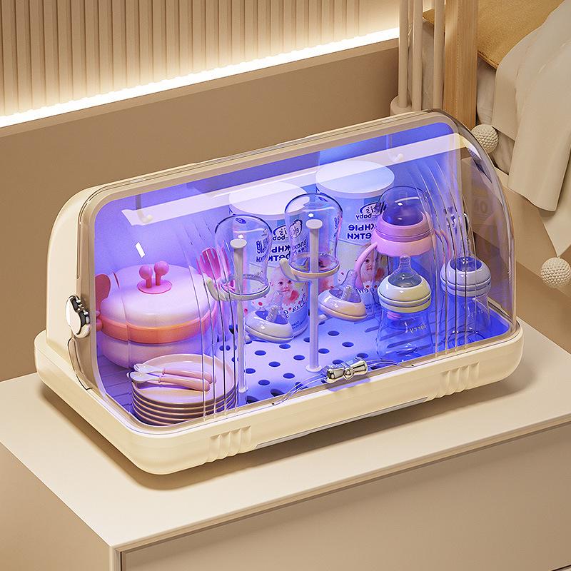 Flaschen- & Geschirrsterilisator-Aufbewahrungsständer mit staubdichter Abdeckung