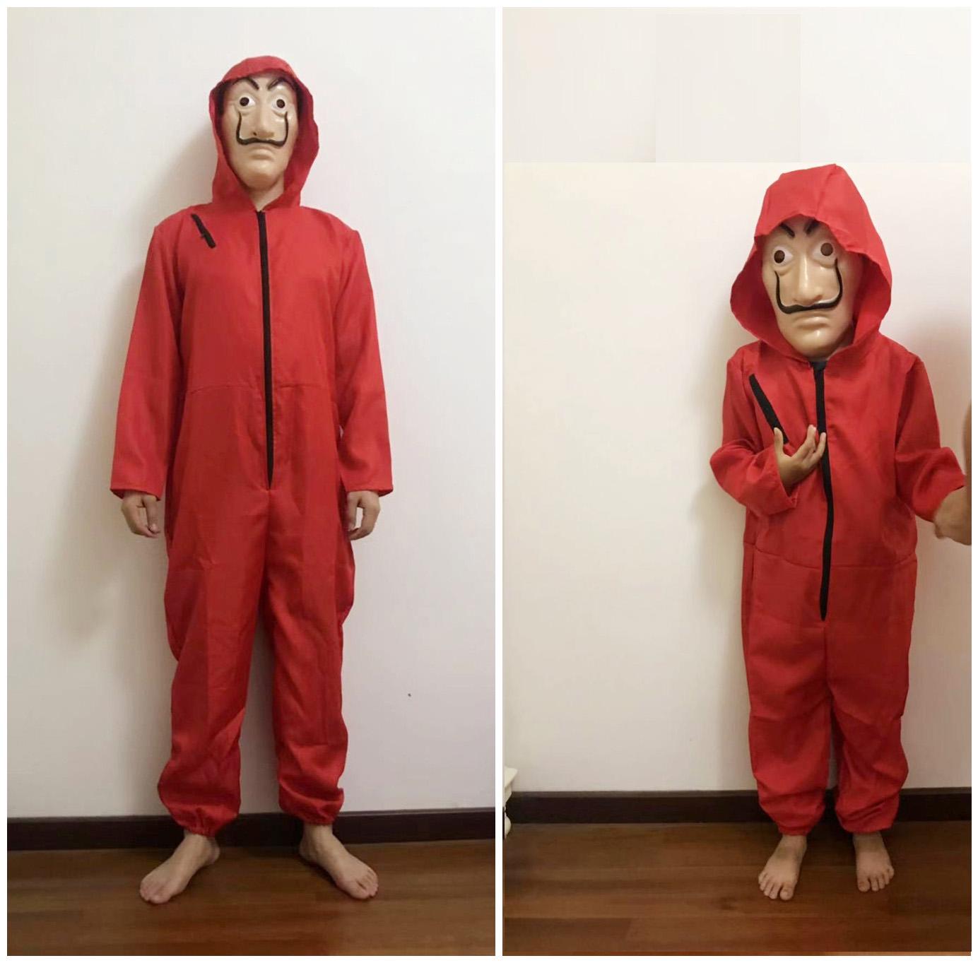 

Маска Сальвадора Дали из Бумажного дома Kid Jumpsuit（No Mask）,L/135