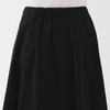 MUJI Women's Cool Flare Skirt, BE1VTA5S, Black, Size S