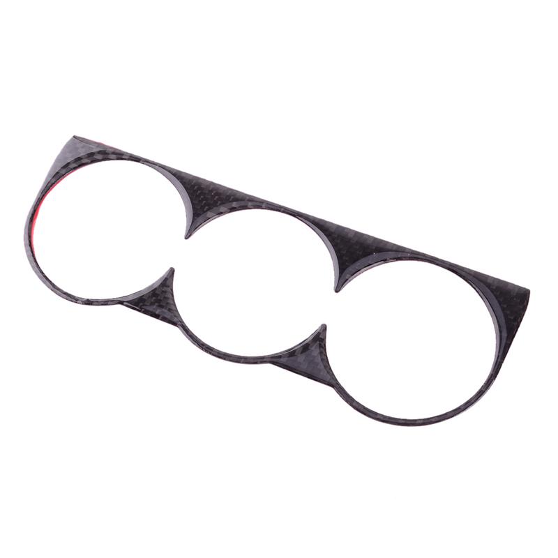 Car Center Console Compass Panel Cover Trim Fit for Toyota FJ Cruiser 2007-2015 2016 2017 2018 Black Carbon Fiber