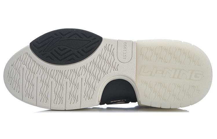 Li Ning Wave Textile, Split Cow Leather Slip Resistant, Abrasion Resistant, Balanced, Lightweight, Breathable Low Top AGCR213-1