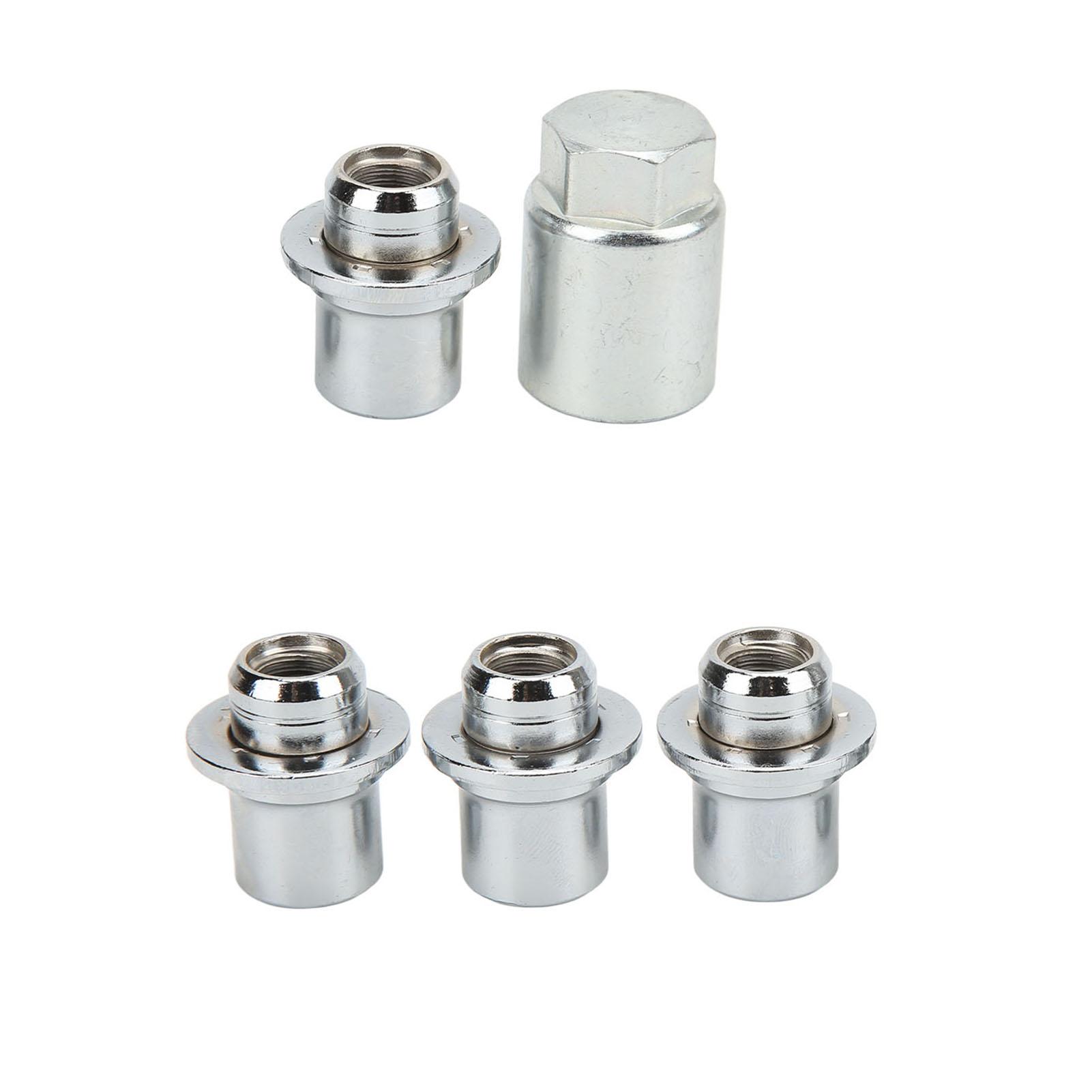 

5pcs Metal Wheel Lock Set 00276‑00900 High Accuracy Short Anti Theft Wheel Lock Car Accessories
