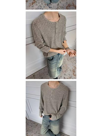 2025 Retro Vertical Stripe Long Sleeve Sweater - Unisex Autumn Trend