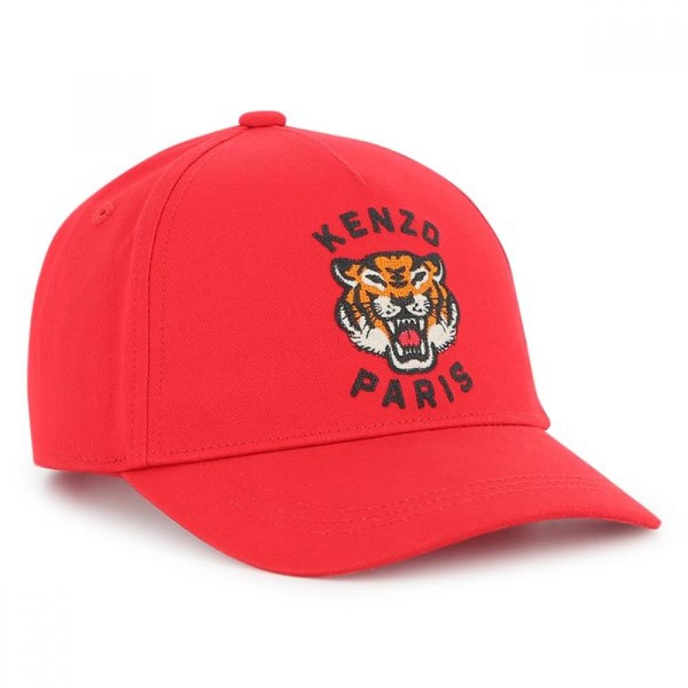 Kenzo Kids Lucky Tiger Cap Z256ahht12 Red/56