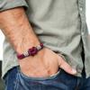 Noter  Men Bracelet With Grade A 4mm String 4 Colors Available No Pilling No Fading Magnetic Buckle Charm Braslet Bangle