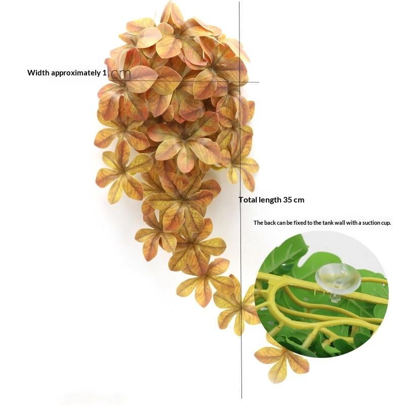 Simulation Fish Tank Landscaping Colorful Rattan Cane Reptile Pet Feeding Box Decoration Fish Tank Aquarium Landscape Decoration