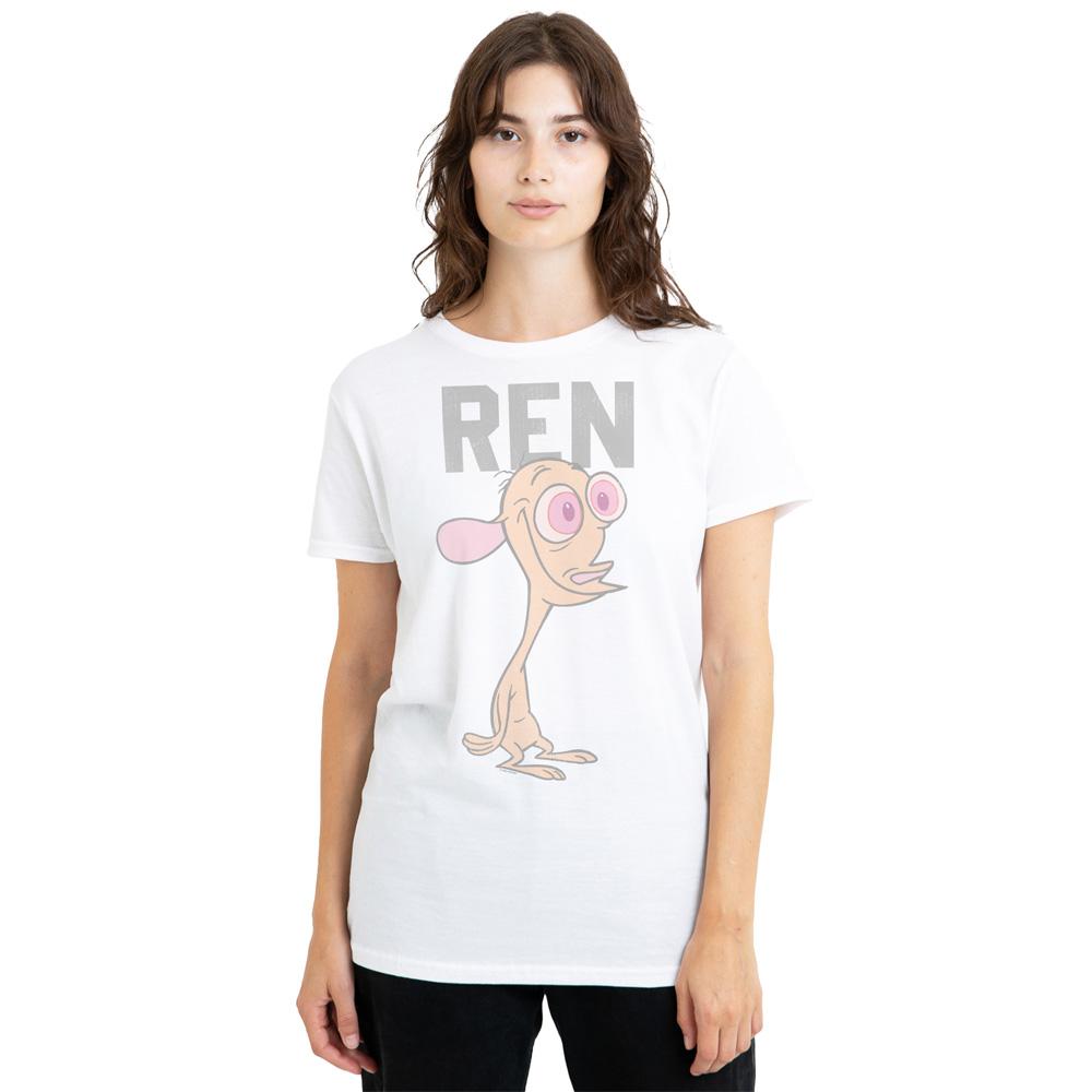 Ren & Stimpy Unisex Vuxen College T-shirt