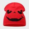 Autumn and Winter New Halloween Pumpkin Skull Jacquard Knitted Hat Festive Personality Funny Warm Wool Hat