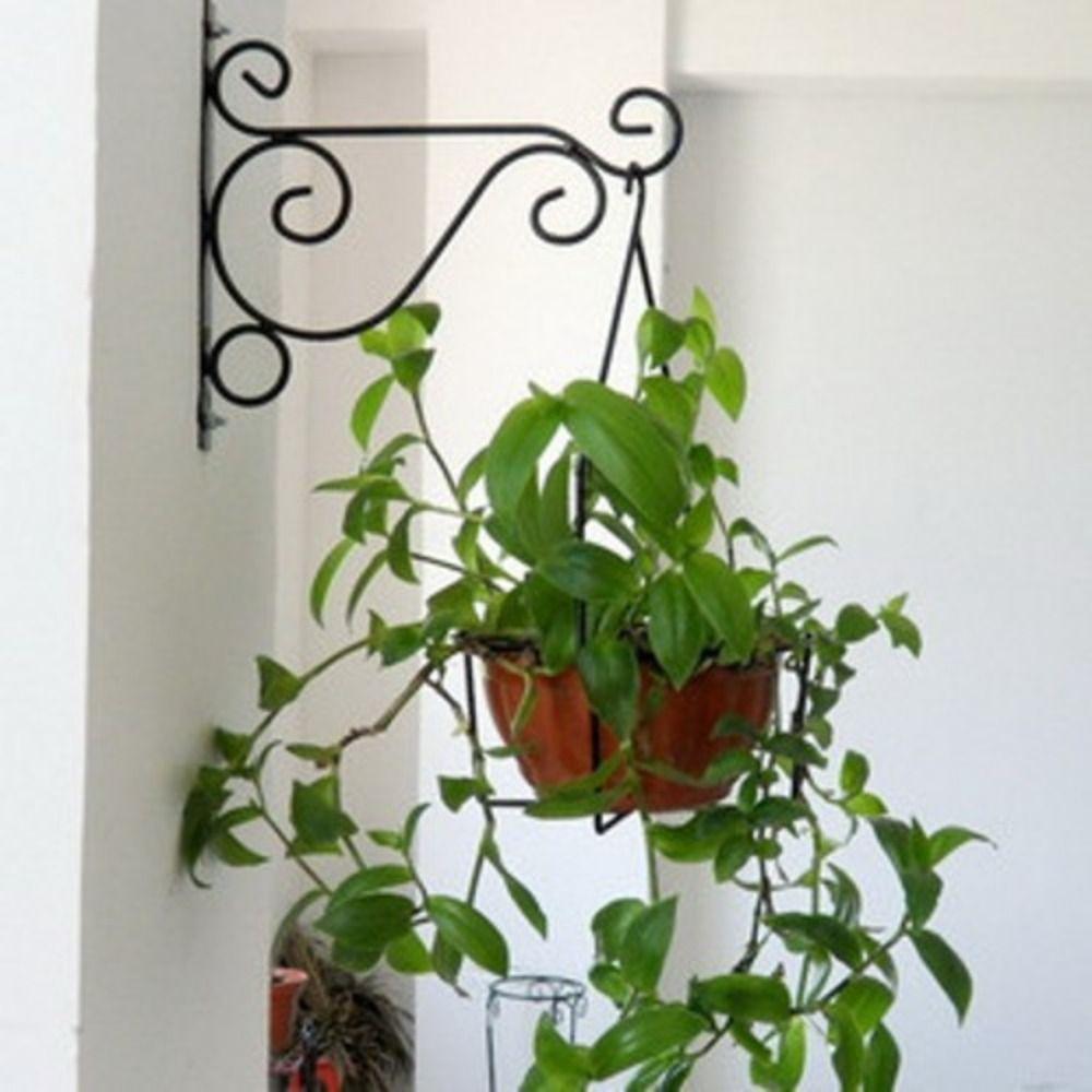 Black Garden Plant Hanger Hook Bird Wall Mounted Plant Hanger Hanging Flower Basket Brackets