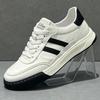 Cross-Border Leather Board Shoes Platform Training Shoes Spring Casual Little White Shoes Men'S Trendy New Black Trend Versatile Men'S Shoes