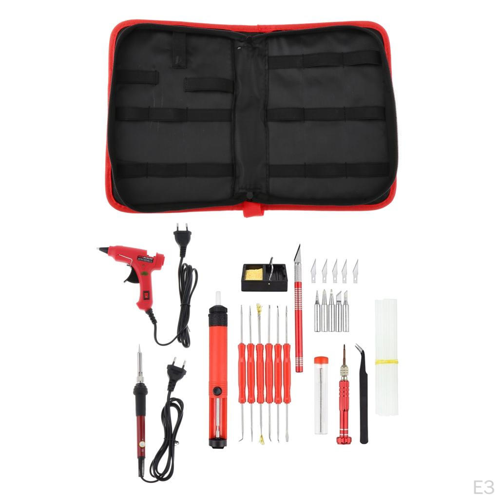 220v / 110v 60w DIY Adjustable Temperature Electric Soldering Iron Welding Kit Screwdriver Glue Gun Repair Carving Knife  rework station